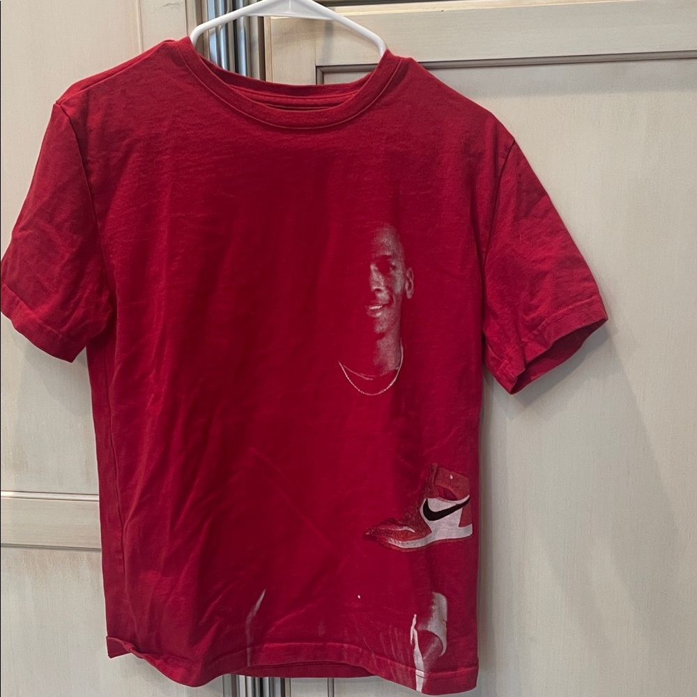 Boy's Graphic Jordan T-Shirt with Jordan Picture and Nike Sneaker Print
